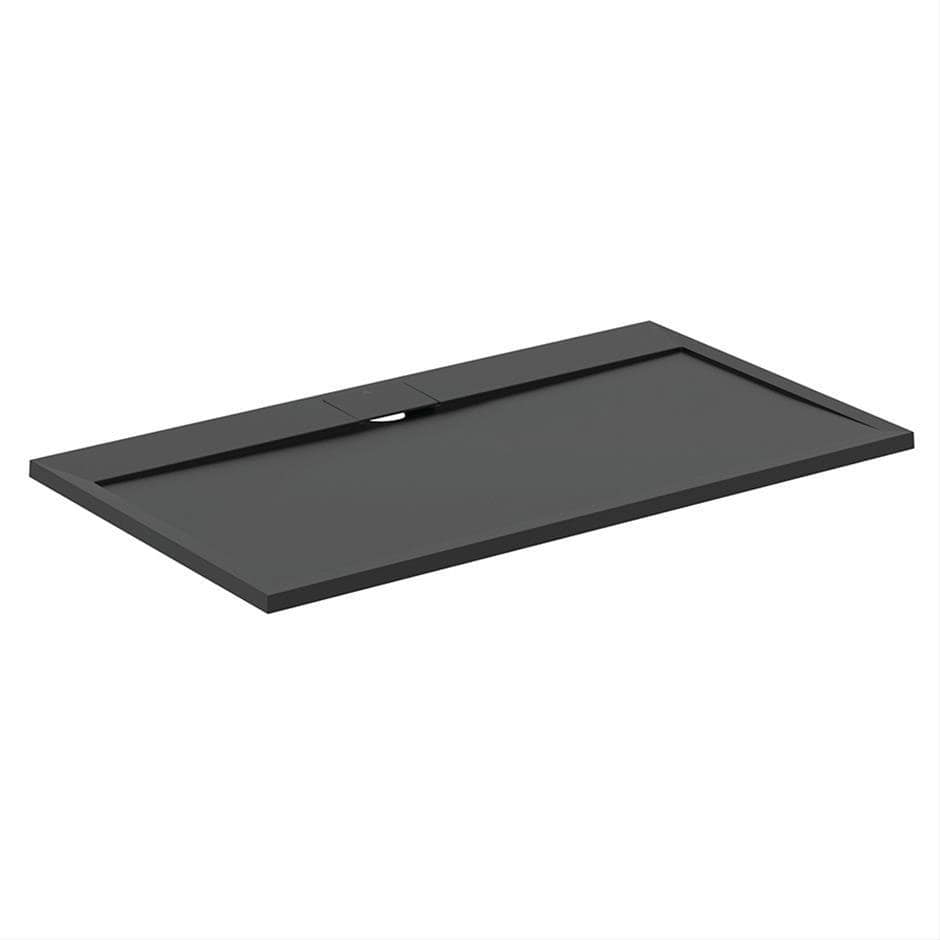 Ideal Standard Rectangle Shower Tray Ideal Standard Ultra Flat S i.life Shower Tray in Jet Black