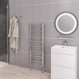 Eastbrook Ladder Rail 1200 x 450 / Central Heating Eastbrook Tuscan Round Heated Towel Rail in Chrome