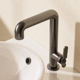Crosswater Tall Basin Tap Brushed Black Chrome Crosswater Union Tall Mono Basin Mixer Tap