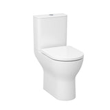 Imex Close Coupled Toilet Imex Ronda Rimless Comfort Height Open Back Close Coupled Toilet with Soft Close Seat