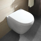 Villeroy and Boch Back To Wall Toilet Villeroy & Boch Subway 2.0 Compact Back to Wall Toilet with Direct Flush and Soft Close Seat