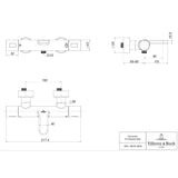 Villeroy & Boch Bath Shower Mixer Villeroy & Boch Universal Wall Mounted Thermostatic Round Bath and Shower Mixer Tap