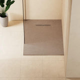 Crosswater Rectangle Shower Tray Brown / 900 x 1200 Crosswater Vito Textured Rectangle Shower Tray with Waste