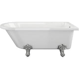 Aquarius Bathrooms Roll Top and Slipper Freestanding Bath Aquarius Timeless Freestanding Corner Bath with Ravenclaw Feet