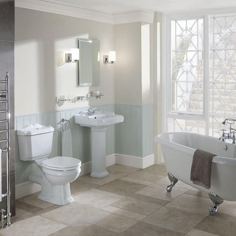 Eastbrook Close Coupled Toilet Eastbrook Belgravia Traditional Close Coupled Toilet with Soft Close Seat
