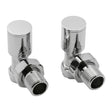 Reina Radiator Valve Chrome Reina Portland Angled Radiator Valves