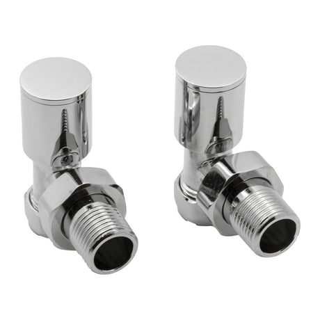 Reina Radiator Valve Chrome Reina Portland Angled Radiator Valves
