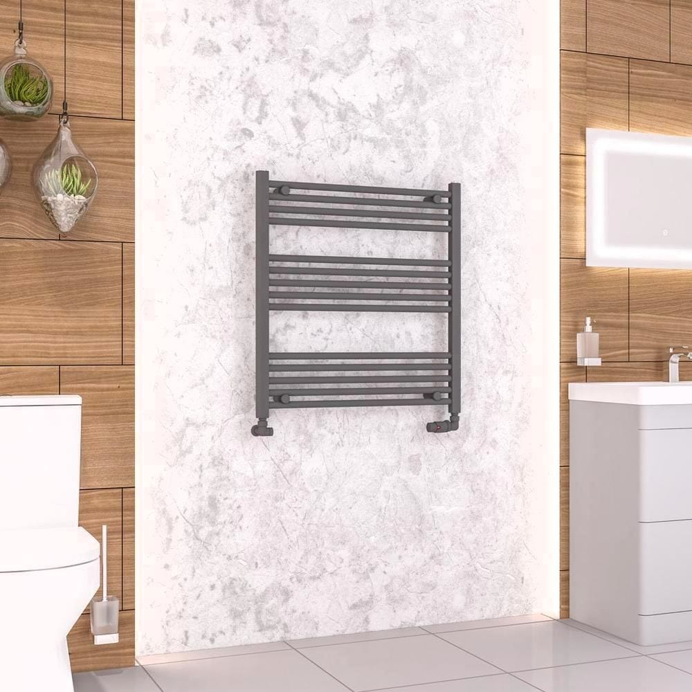 Eastbrook Wendover Straight Heated Towel Rail in Anthracite
