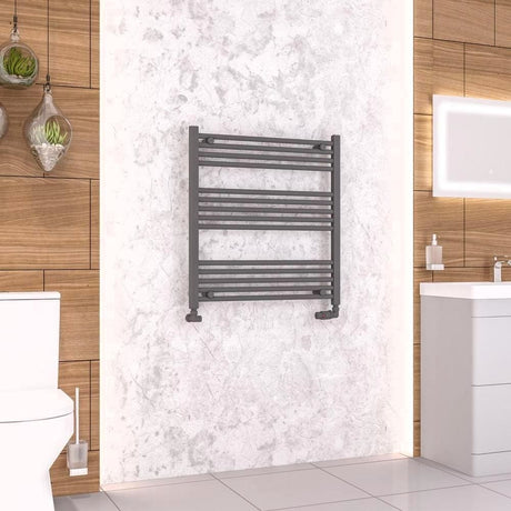 Eastbrook Wendover Straight Heated Towel Rail in Anthracite