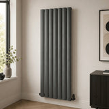 Aquarius Bathrooms Column Radiator 1800 x660mm / Anthracite Aquarius Wave Verical Panel Radiator