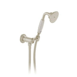 Vado Shower Handset Brushed Nickel Booth & Co. Axbridge Single Function Shower Handset with Hose, and Intergrated Outlet and Bracket
