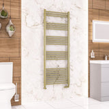Eastbrook Wendover Straight Heated Towel Rail in Brushed Brass