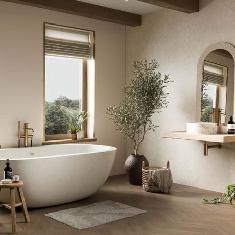 Multipanel Click Flooring Multipanel Click Drop 2.29M² Interlocking Geometric Vinyl Chevron Flooring - Bolsena