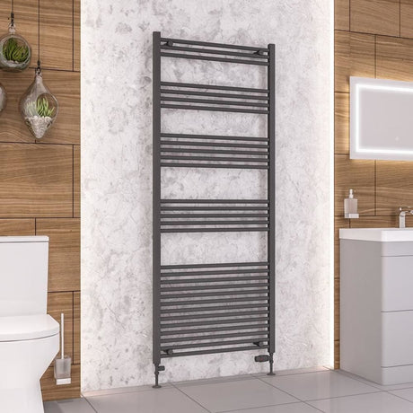 Eastbrook Wendover Straight Heated Towel Rail in Anthracite