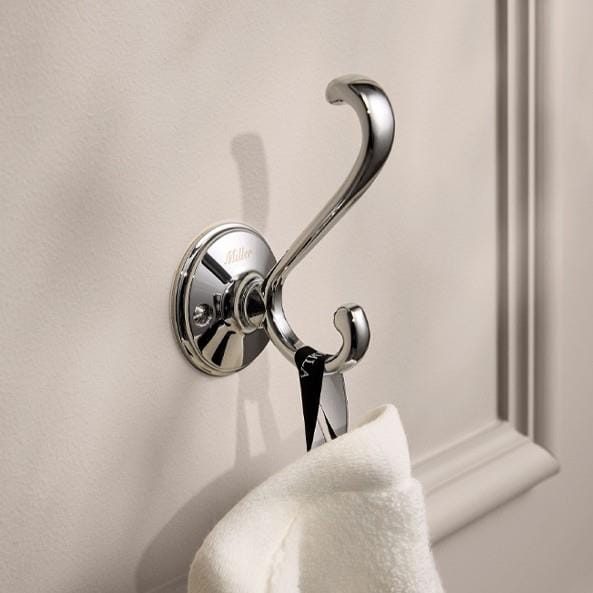 Miller Robe Hook Chrome Miller Stockholm Double Robe Hook
