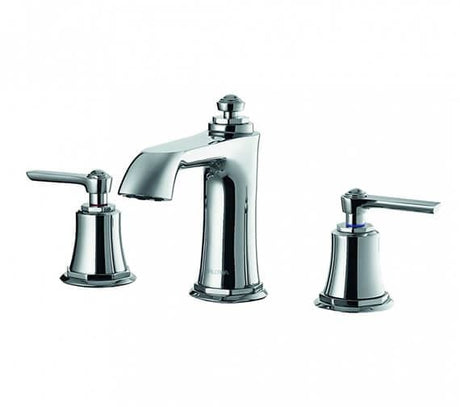 Flova 3 Tap Hole Basin Set Flova Liberty 3 Hole Basin Mixer Tap with Clicker Waste in Chrome