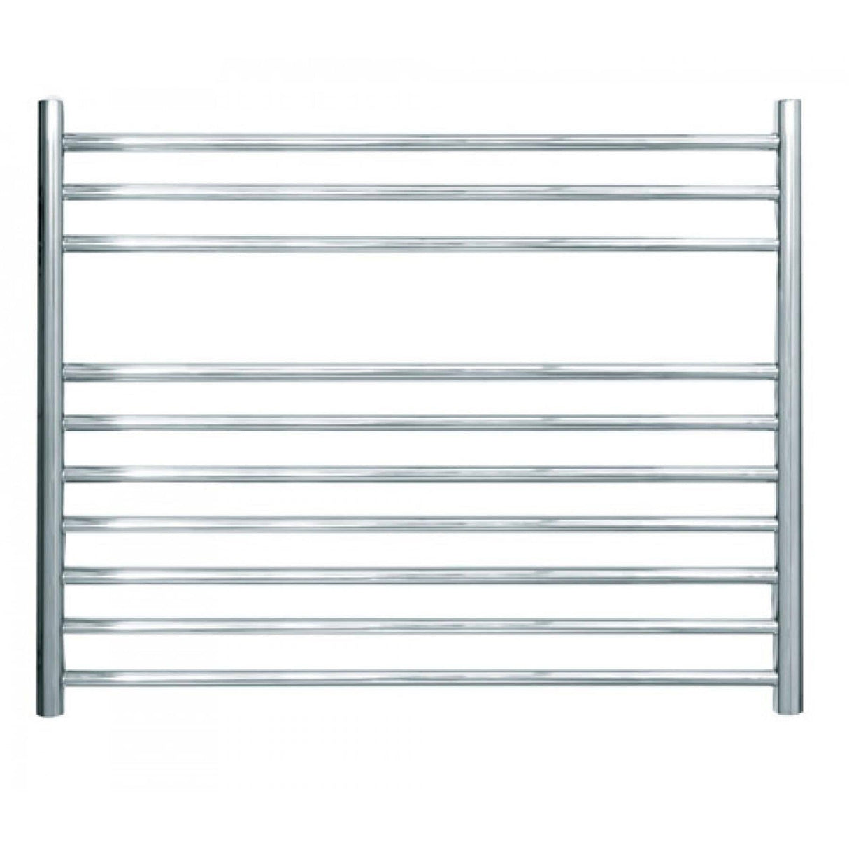JIS Ladder Rail 600 x 750mm / Polished Chrome / Central Heating JIS Sussex Newick Horizontal Stainless Steel Heated Towel Rail