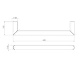 Saneux Designer Towel Radiator Saneux Ember Solo Dry Electric Towel Rail