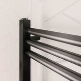 Eastbrook Wendover Straight Heated Towel Rail in Brushed Gunmetal