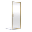 Aquarius Bathrooms Pivot Shower Door Brushed Brass / 760mm Aquarius Urbano 6mm Pivot Shower Door