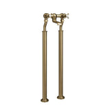 Crosswater Freestanding Bath Filler Brushed Brass Crosswater Belgravia Floor Standing Bath Filler