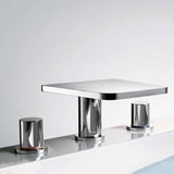 Flova 3 Tap Hole Bath Set Flova Annecy 3 Hole Deck Mounted Bath Mixer Tap in Diamond Chrome