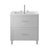 Heritage Floor Standing Vanity Unit Dove Grey / 3 Heritage Lynton 800mm Floor Standing Unit with Basin