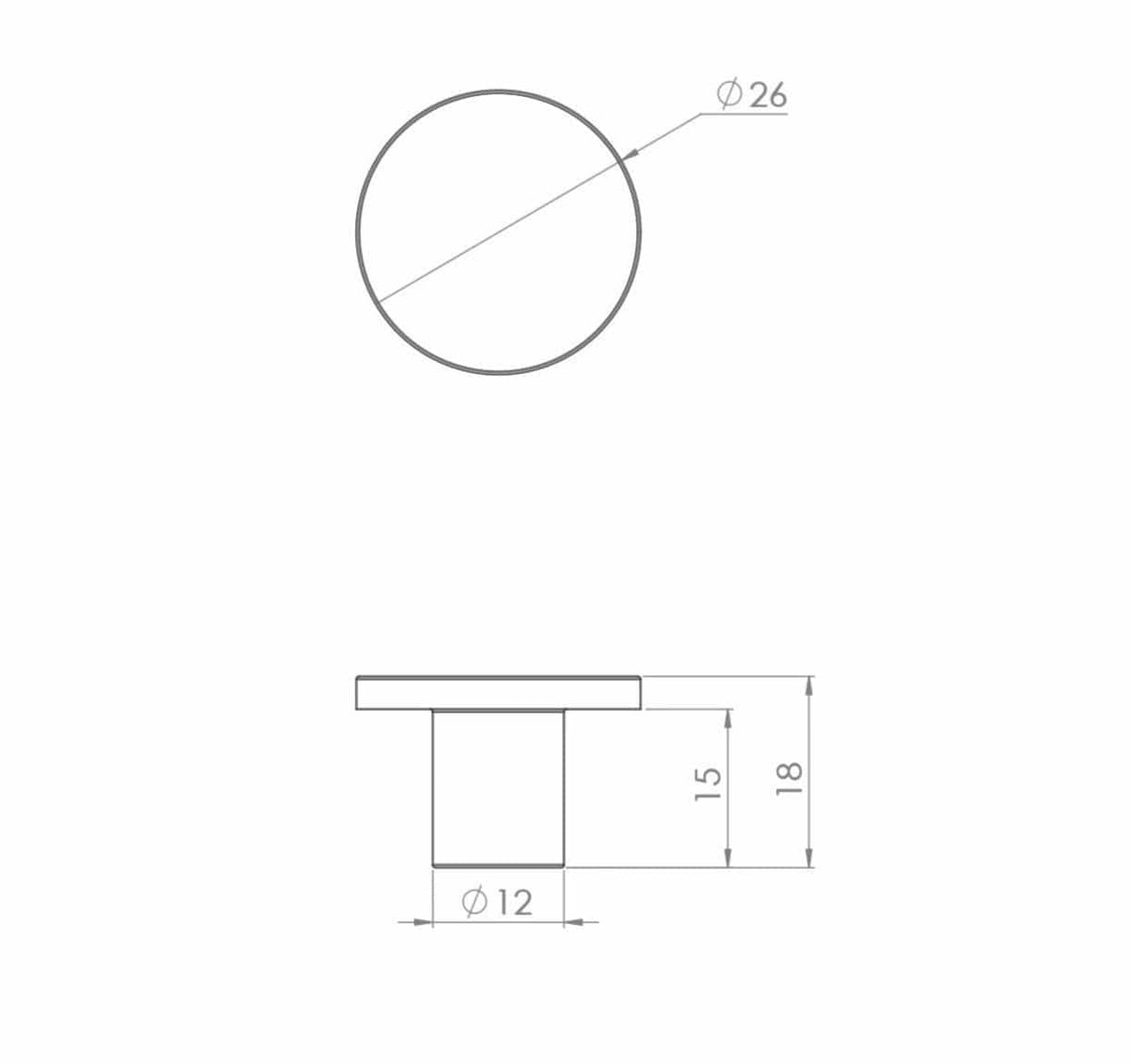 Crosswater Furniture Accessory Crosswater Canvass Furniture Handles