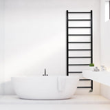 JIS Ladder Rail Black / Central Heating JIS Sussex Ardingly Vertical Stainless Steel Heated Towel Rail