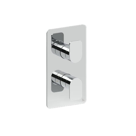 Crosswater Concealed Shower Valve Chrome Crosswater Fuse 2 Outlet, 2 Handle Vertical Concealed Shower Valve