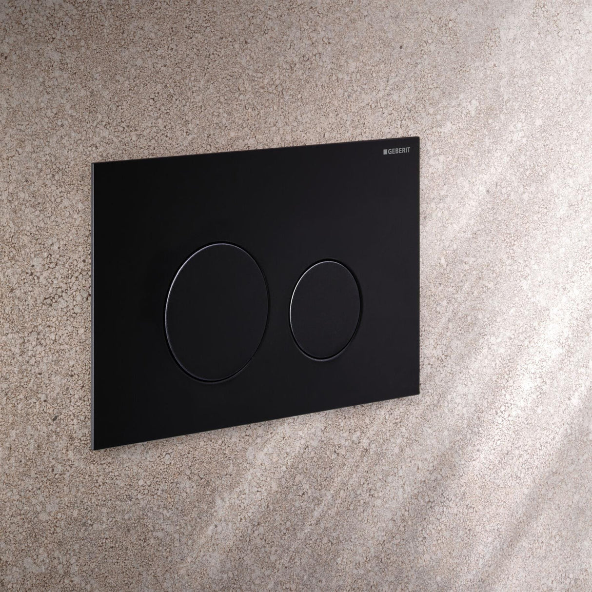 Geberit Flush Plate Matt Black Geberit Sigma Round Stainless Steel Flush Plate
