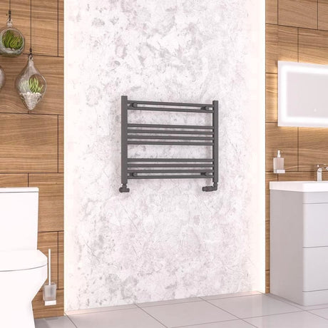 Eastbrook Wendover Straight Heated Towel Rail in Anthracite