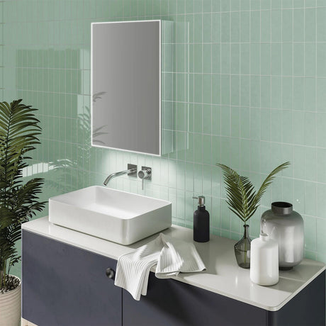 hib. Mirrored Cabinet 500 x 700mm hib. Exos LED Illuminated Mirror Cabinet