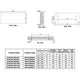 Reina Panel Radiator Reina Slimline Horizontal Central Heating Flat Panel Radiator