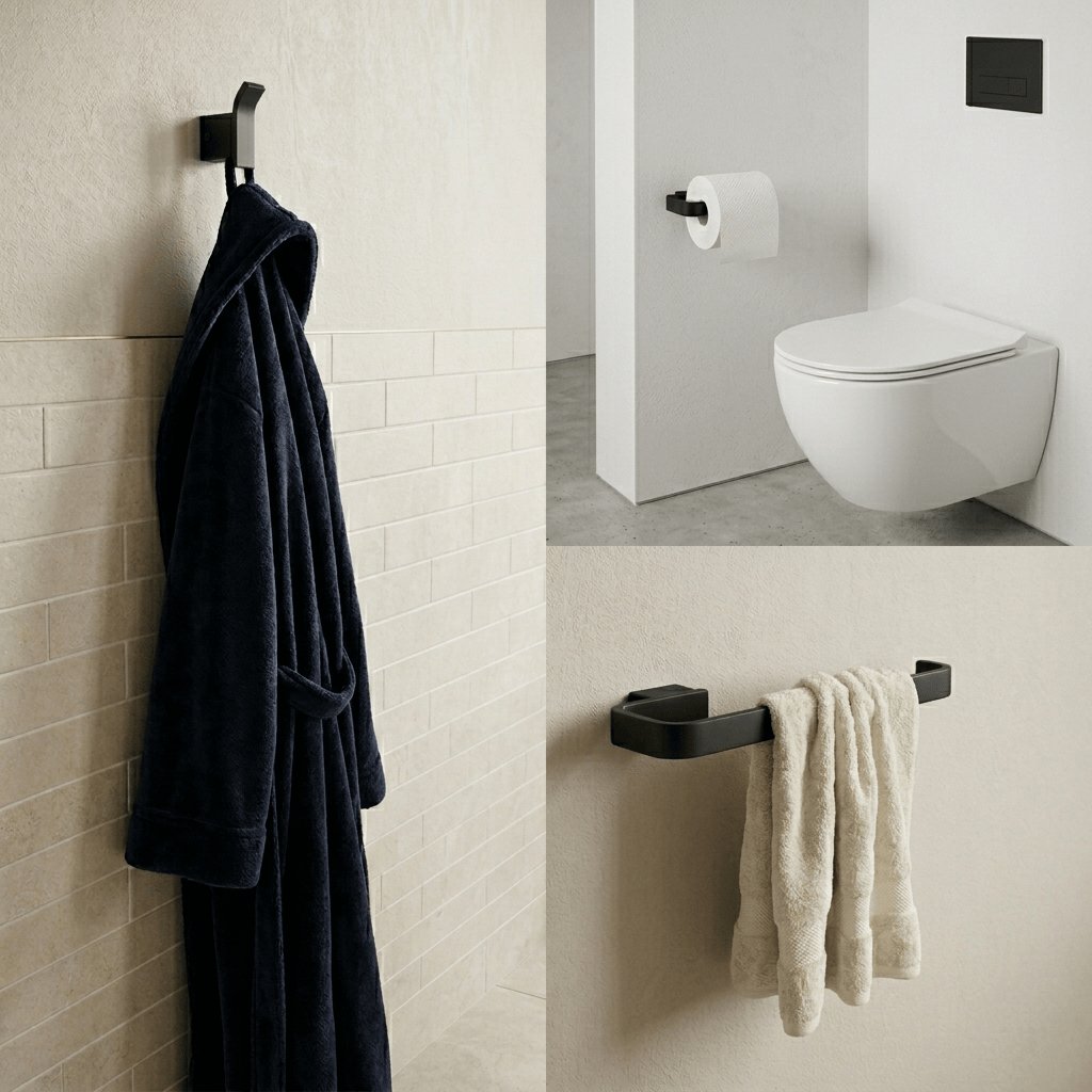 Aquarius Bathrooms Accessory Set Aquarius FT 3 Piece Bathroom Accessory Pack