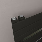 Eastbrook Designer Towel Rail Eastbrook Helmsley Straight Vertical Designer Towel Rail in Matt Black