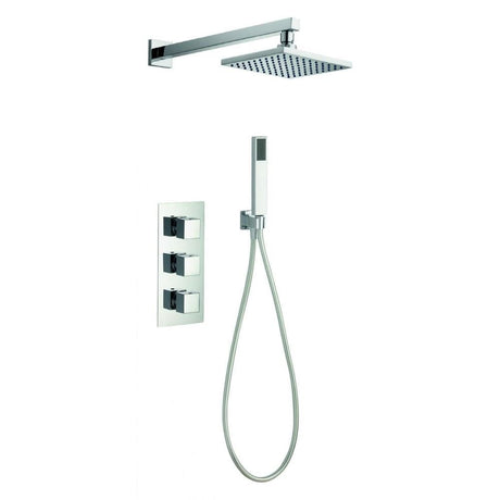 Imex Concealed Shower Set Imex Bloque 3 Handle Double Outlet Concealed Shower Set