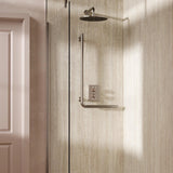 Crosswater Grab Rail/Bar Brushed Nickel Crosswater Right Angle Grab Bar