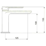 Crosswater Pier Mono Basin Mixer Tap in Chrome