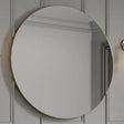 HiB Standard Mirror 800mm / Brushed Brass HiB Trim Round Bathroom Mirror