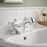 Aquarius Mono Basin Tap Aquarius Timeless Crosshead Handle Mono Basin Mixer Tap in Chrome