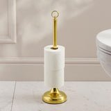 Miller Toilet Roll Holder Polished Brass Miller Signature Freestanding Traditional Spare Toilet Roll Holder