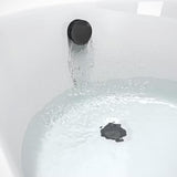 Aquarius Bath Waste Matt Black Aquarius FT Overflow Bath Filler and Easy Clean Waste