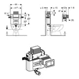 Geberit Concealed Cistern Geberit Duofix Alpha 820mm Compact Concealed Cistern