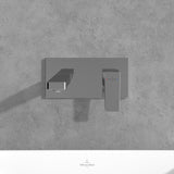 Villeroy & Boch Wall Mounted Basin Tap Villeroy & Boch Architectura Single Lever Basin Mixer Tap with Push Open Waste