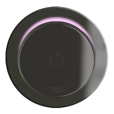 TED Concealed Shower Valve Gun Metal Grey TED Togo Single Outlet Concealed Shower Valve and Digital Ring Button