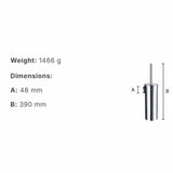 Smedbo Toilet Brush Smedbo Home Wall Mounted Toilet Brush and Holder