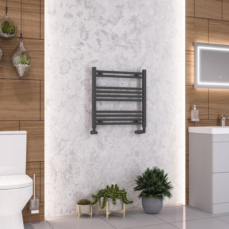 Eastbrook Wendover Straight Heated Towel Rail in Anthracite