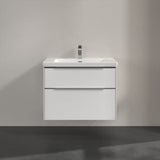 Villeroy & Boch Wall Mounted Vanity Unit Villeroy & Boch Subway 3.0 Wall Hung 800mm Two Drawer Vanity Unit with Basin