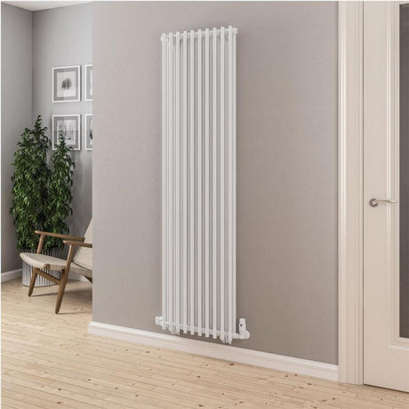 Eastbrook Column Radiator 1800 x 510mm Eastbrook Murano Vertical Designer Radiator in Gloss White